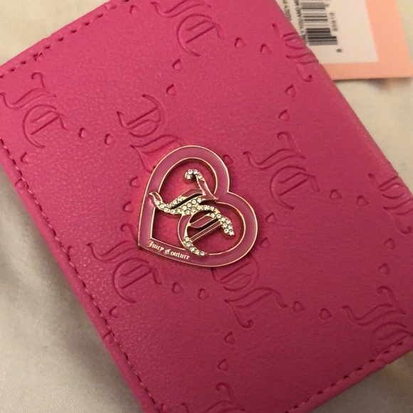 Juicy Couture Juicy Pink Faux Leather Only You And Me Card Case Key Fob NWT - Picture 16 of 16